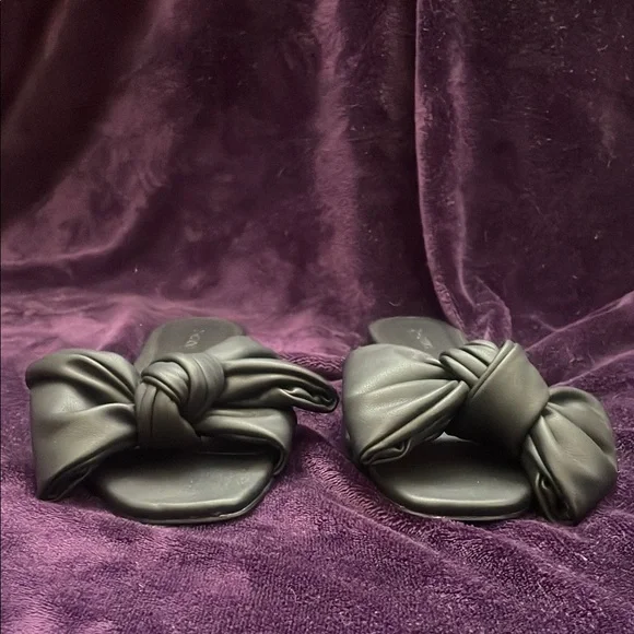 Mango Women's Gray Slide Sandals - Picture 5 of 8